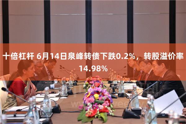 十倍杠杆 6月14日泉峰转债下跌0.2%，转股溢价率14.98%