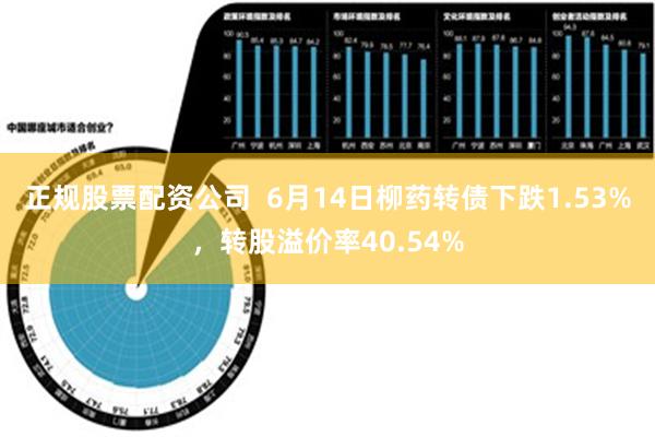 正规股票配资公司  6月14日柳药转债下跌1.53%，转股溢价率40.54%