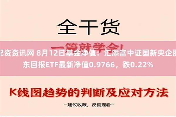 配资资讯网 8月12日基金净值：汇添富中证国新央企股东回报ETF最新净值0.9766，跌0.22%