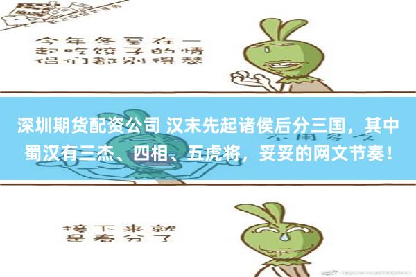 深圳期货配资公司 汉末先起诸侯后分三国，其中蜀汉有三杰、四相、五虎将，妥妥的网文节奏！